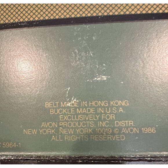 Vintage 1986 Avon Men's Classic Convertible Belts Set of 2 with Buckle - Picture 3 of 4